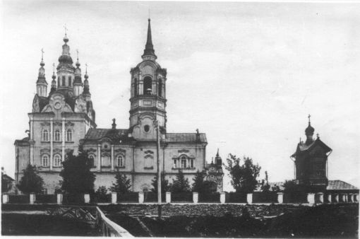 Воскресенская церковь в Томске в начале XX века