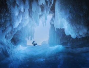 Ледовая пещера, Байкала, Фото