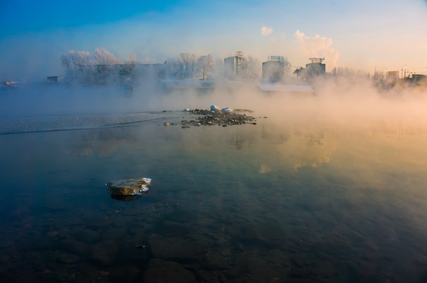Туман в Красноярске